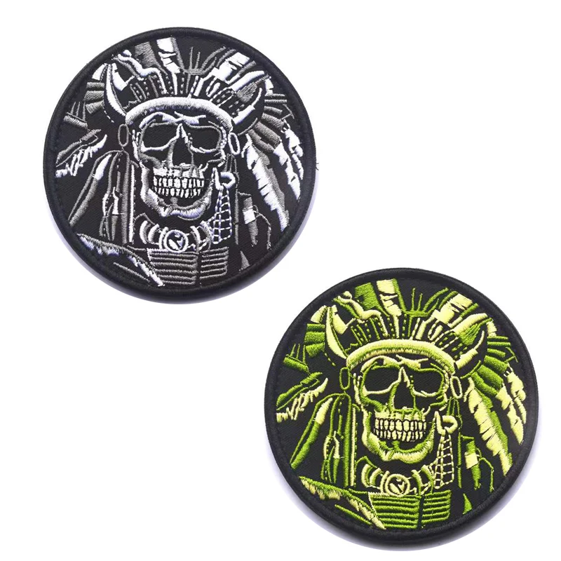 ndian Dead Skull embroidery Velcro armband dead head Fred anime sticker backpack Cloth Patch skull Military Tactical Badge
ndian Dead Skull embroidery Velcro armband dead head Fred anime sticker backpack Cloth Patch skull Military Tactical Badge