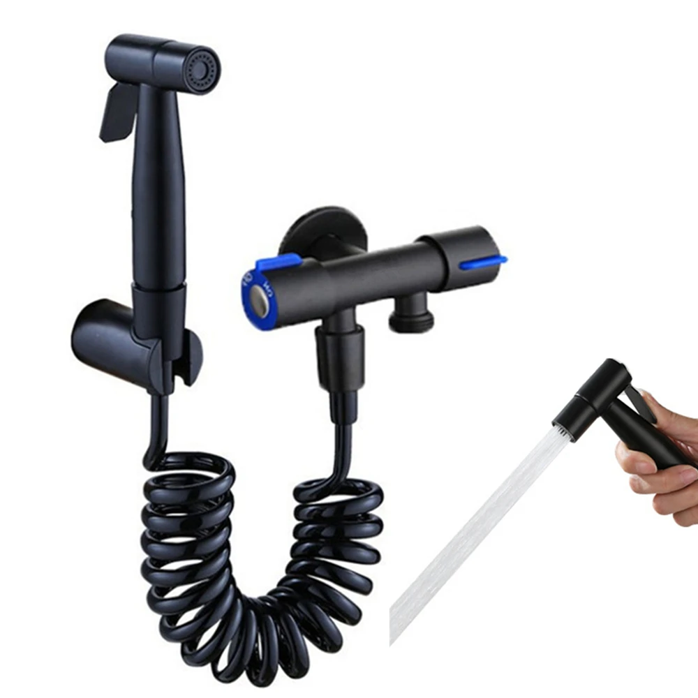 Black Handheld Toilet Bidet Faucet Sprayer Bathroom Bidet Sprayer Set Toilet Self Cleaning Shower Head Stainless Steel Supplies
Black Handheld Toilet Bidet Faucet Sprayer Bathroom Bidet Sprayer Set Toilet Self Cleaning Shower Head Stainless Steel Supplies