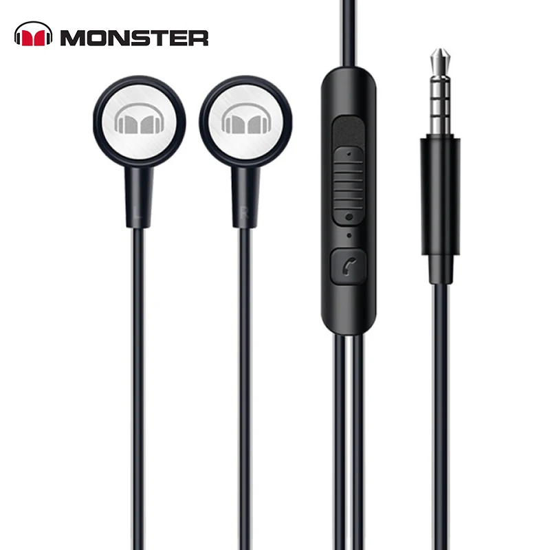 Monster GM01 earphone in-ear wired high sound quality wire control for mobile phone computer game music With Microphone headset
Monster GM01 earphone in-ear wired high sound quality wire control for mobile phone computer game music With Microphone headset