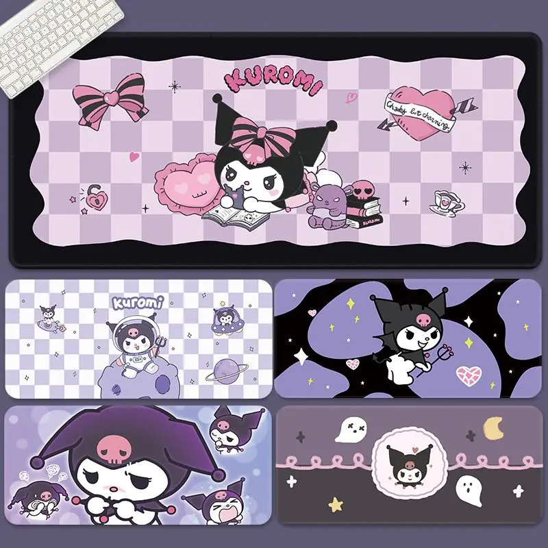 Коврик для мыши Sanrio Kuromi для студенческого общежития, милый большой коврик для мыши для девушек в стиле E-Sports, коврик для клавиатуры, коврик для компьютерного стола, моющийся
Коврик для мыши Sanrio Kuromi для студенческого общежития, милый большой коврик для мыши для девушек в стиле E-Sports, коврик для клавиатуры, коврик для компьютерного стола, моющийся
