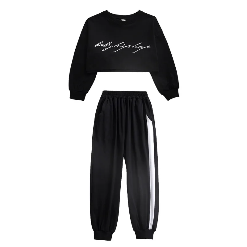 Children Clothing Set Autumn Fashion Hip Hop Sweatshirt Crop Top Casual Sweatpants Girls Sport Suit Outfit Teen Tracksuit 3-16 Y 
Children Clothing Set Autumn Fashion Hip Hop Sweatshirt Crop Top Casual Sweatpants Girls Sport Suit Outfit Teen Tracksuit 3-16 Y