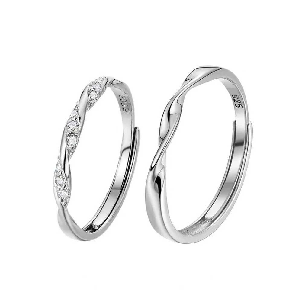 Romantic Fashion Pair Ring Simple Couple Ring with Stone Opening Adjustment Men and Women Ring Bling Ring Men Fashion Rings
Romantic Fashion Pair Ring Simple Couple Ring with Stone Opening Adjustment Men and Women Ring Bling Ring Men Fashion Rings