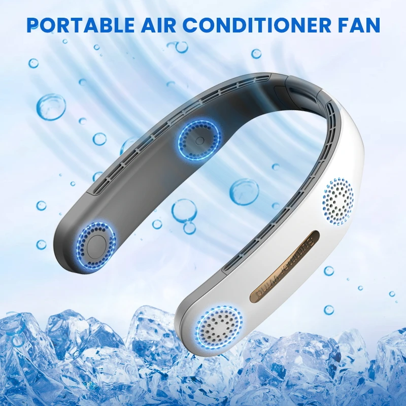 Portable Mini Fan USB Rechargeable Portable Air Conditioner Bladeless Neck Fan Hanging Fan Wireless fan
Portable Mini Fan USB Rechargeable Portable Air Conditioner Bladeless Neck Fan Hanging Fan Wireless fan