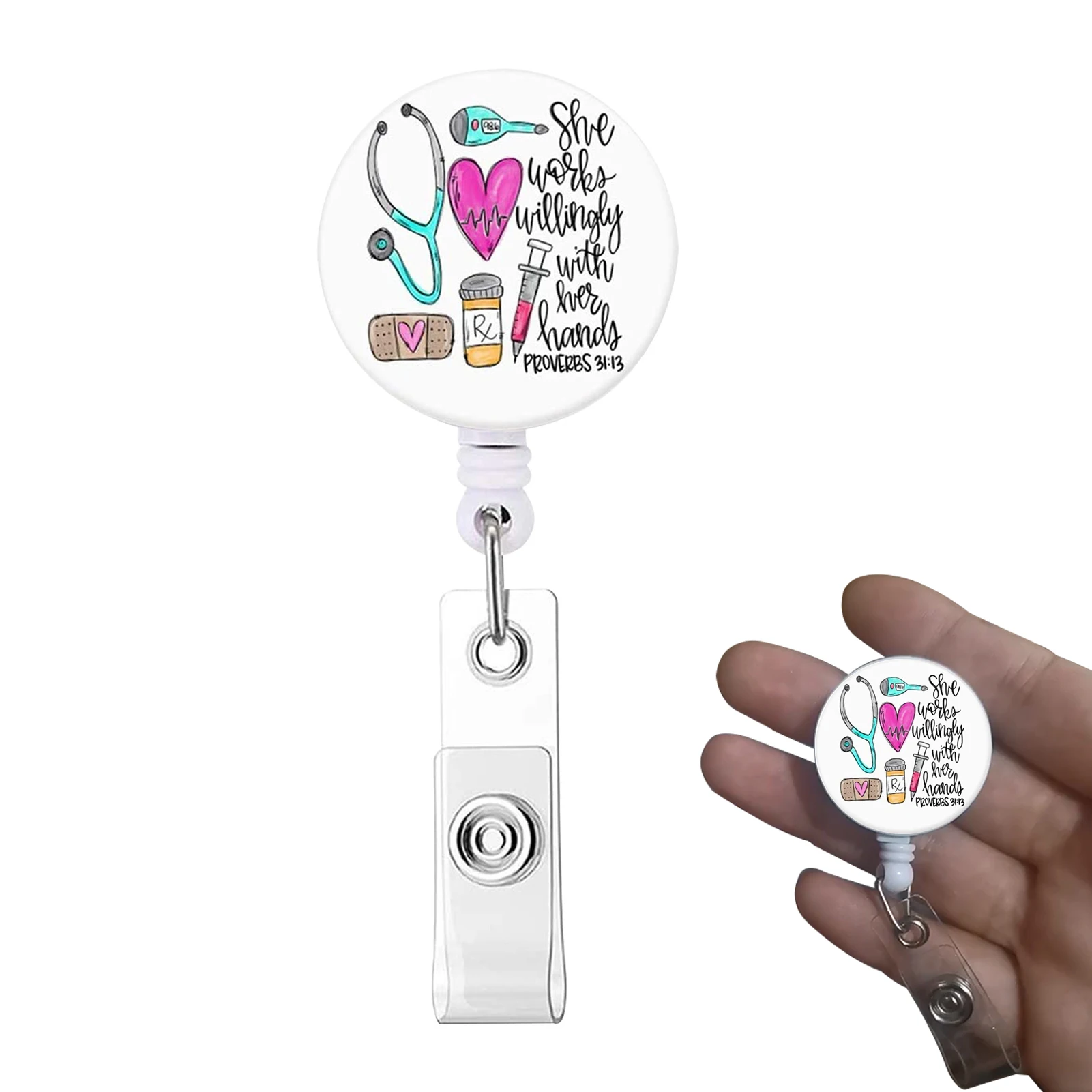 Student School Office Medical Work Cute Funny Retractable Doctor ID Card Badge Reel Holder Cartoon With Alligator Clip For Nurse 
Student School Office Medical Work Cute Funny Retractable Doctor ID Card Badge Reel Holder Cartoon With Alligator Clip For Nurse