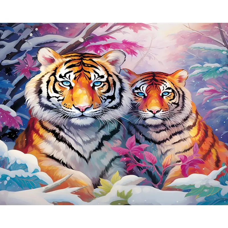 GATYZTORY Pictures By Numbers Tigers On Canvas DIY Picture Of Coloring By Numbers Animal Modern Wall Art For Home Decoration 
GATYZTORY Pictures By Numbers Tigers On Canvas DIY Picture Of Coloring By Numbers Animal Modern Wall Art For Home Decoration