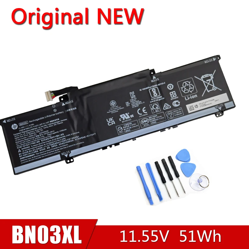 

BN03XL NEW Original Battery HSTNN-OB1O UB7L For HP ENVY 13 13-ba ENVY X360 13-ay 15-ed0000 L76965-AC1 L77034-005 11.55V 51Wh