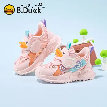 B.Duck Kids Sport Shoes Fashion Mesh Breathable Boys Sneakers Spring Autumn Children Girls Outdoor Running Shoes