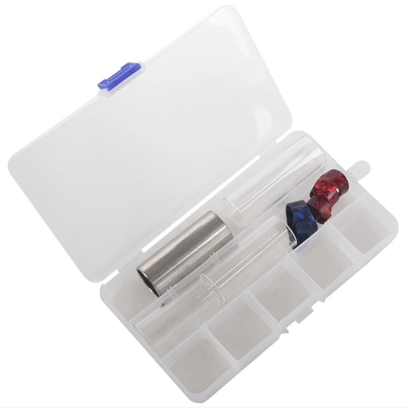 Набор слайдов гитарные включает в себя стеклянную скользку 3 размера, горку из нержавеющей стали 1 шт. и пластиковые медиаторы для больших пальцев и пальцев 4 шт. с пластинами
Набор слайдов гитарные включает в себя стеклянную скользку 3 размера, горку из нержавеющей стали 1 шт. и пластиковые медиаторы для больших пальцев и пальцев 4 шт. с пластинами