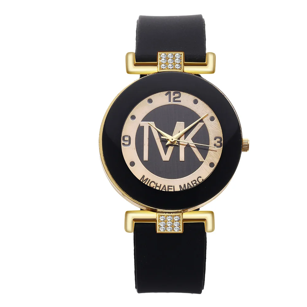 

Роскошные Брендовые Часы TVK для женщин, модные женские кварцевые наручные часы с красным силиконовым бриллиантом, женские часы, женские час...