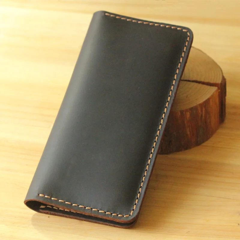 Handmade Vintage Crazy horse Wallet men Leather long wallet clutch bag male purse money clips money bag
Handmade Vintage Crazy horse Wallet men Leather long wallet clutch bag male purse money clips money bag