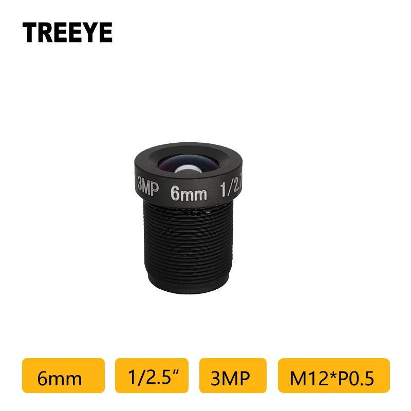Объектив TREEYE HD 3Мп 6мм M12 для видеонаблюдения
Объектив TREEYE HD 3Мп 6мм M12 для видеонаблюдения
