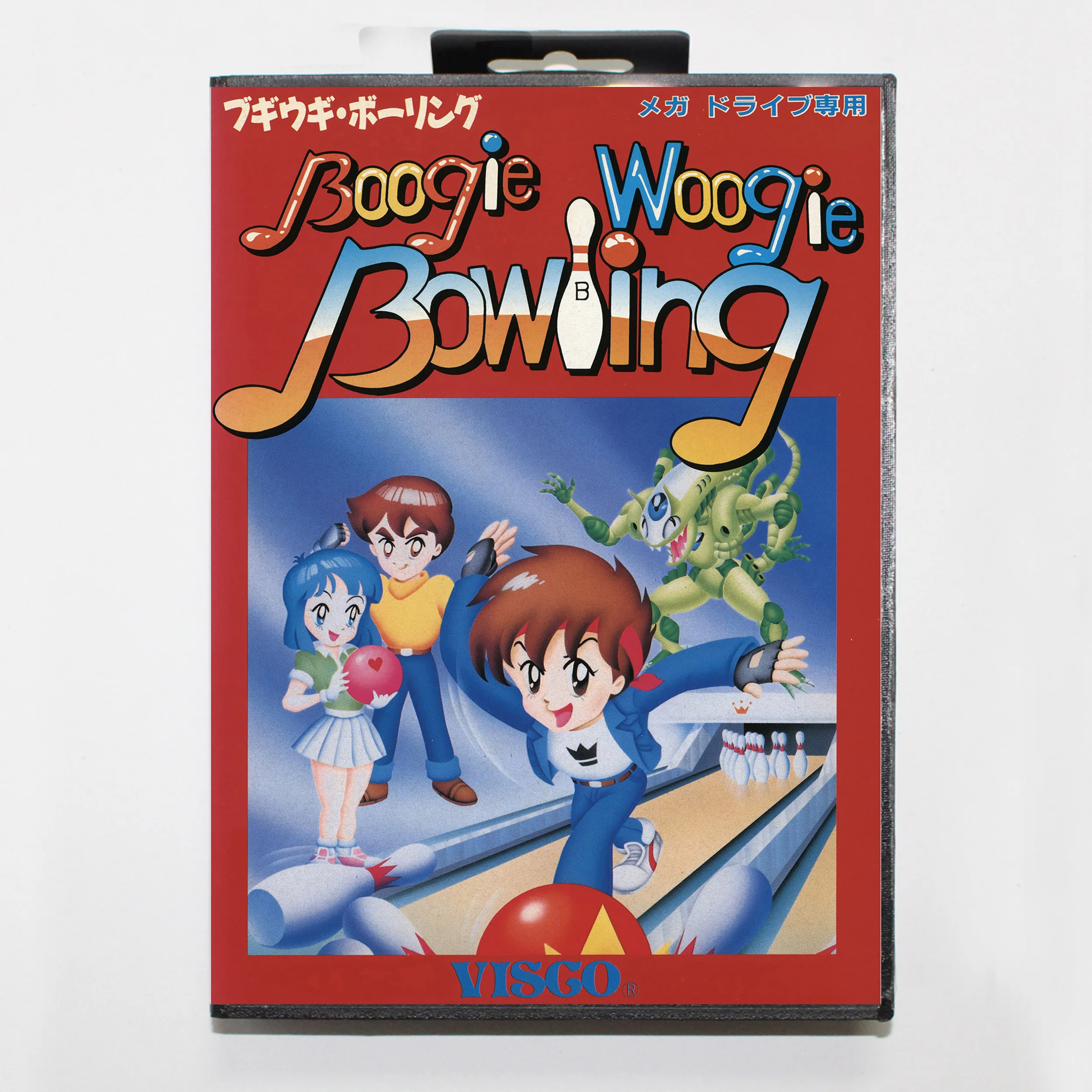 

Игровая карта Boogie Woogie для боулинга 16 бит MD для Sega Mega Drive/ Genesis с чехлом JP, Розничная коробка
