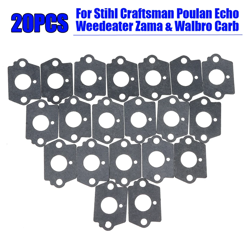 Hot Sale 20Pcs Carburetor Rebuild Gaskets Set Fits For Stihl Craftsman Poulan Zama Walbro Carburetor Retrofit Kit (Gray)
Hot Sale 20Pcs Carburetor Rebuild Gaskets Set Fits For Stihl Craftsman Poulan Zama Walbro Carburetor Retrofit Kit (Gray)