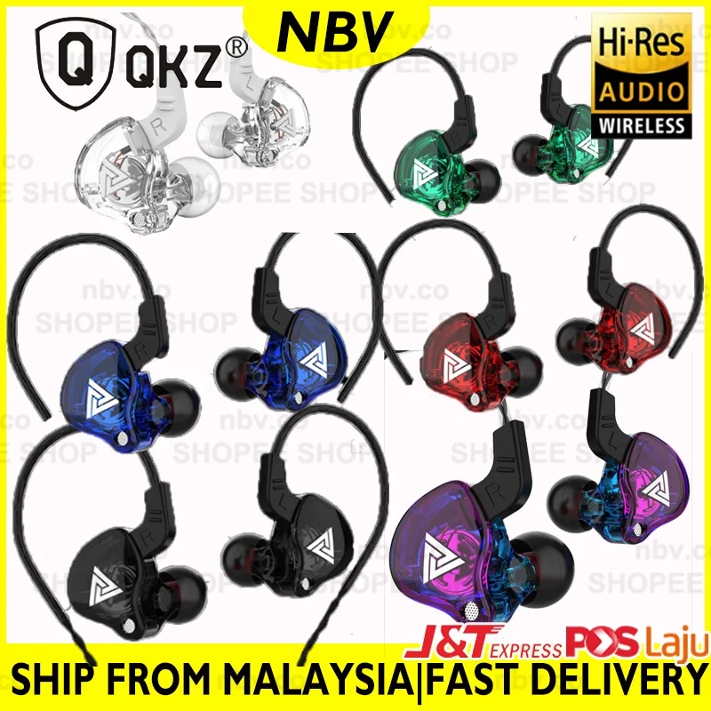 NBV QKZ AK6 Gaming Earphone Stereo Bass Sound In-Ear Earbuds Sport Earphone Fon Telinga AUX 3.5MM
NBV QKZ AK6 Gaming Earphone Stereo Bass Sound In-Ear Earbuds Sport Earphone Fon Telinga AUX 3.5MM