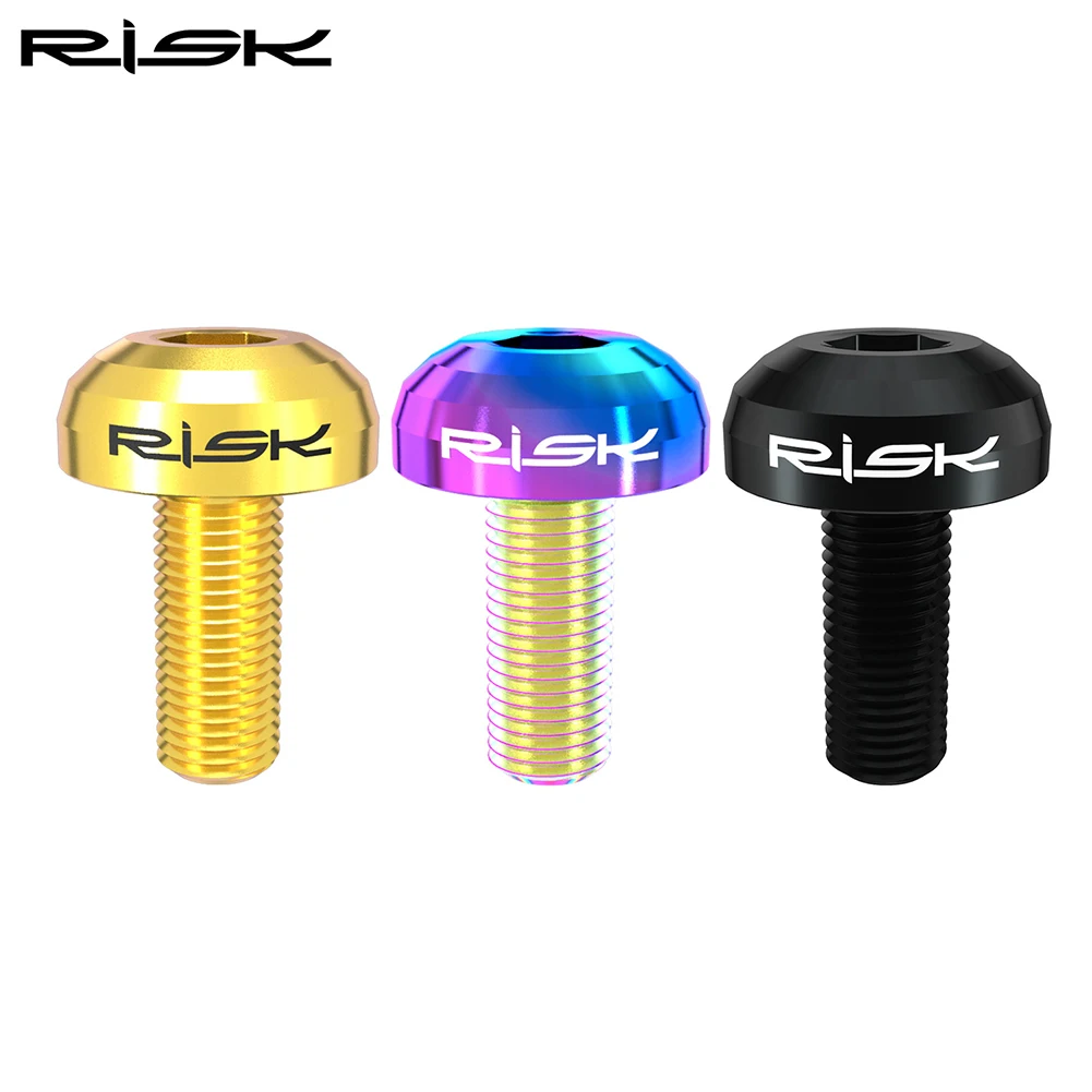 RISK Bicycle Water Bottle Cage Fixing Bolts M5x12mm Mountain Titanium Alloy Colorful Water Bottle Holder Fixed Screw Parts
RISK Bicycle Water Bottle Cage Fixing Bolts M5x12mm Mountain Titanium Alloy Colorful Water Bottle Holder Fixed Screw Parts