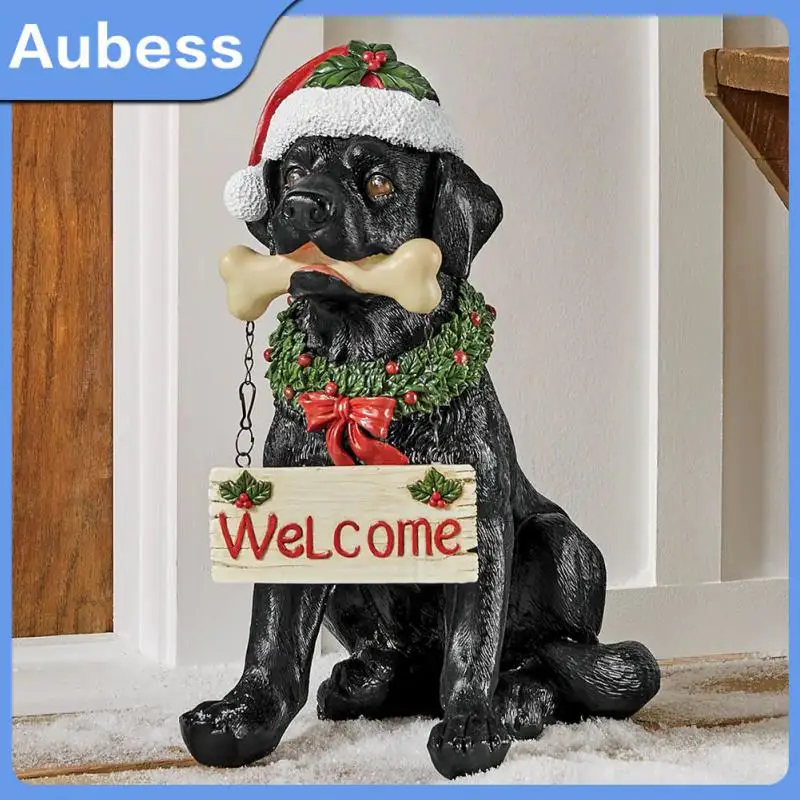 Creative Welcome Dog Statue Christmas Home Decor Modern Cute Animal Resin Art Sculpture Crafts Doorway Decors Labrador Ornaments
Creative Welcome Dog Statue Christmas Home Decor Modern Cute Animal Resin Art Sculpture Crafts Doorway Decors Labrador Ornaments