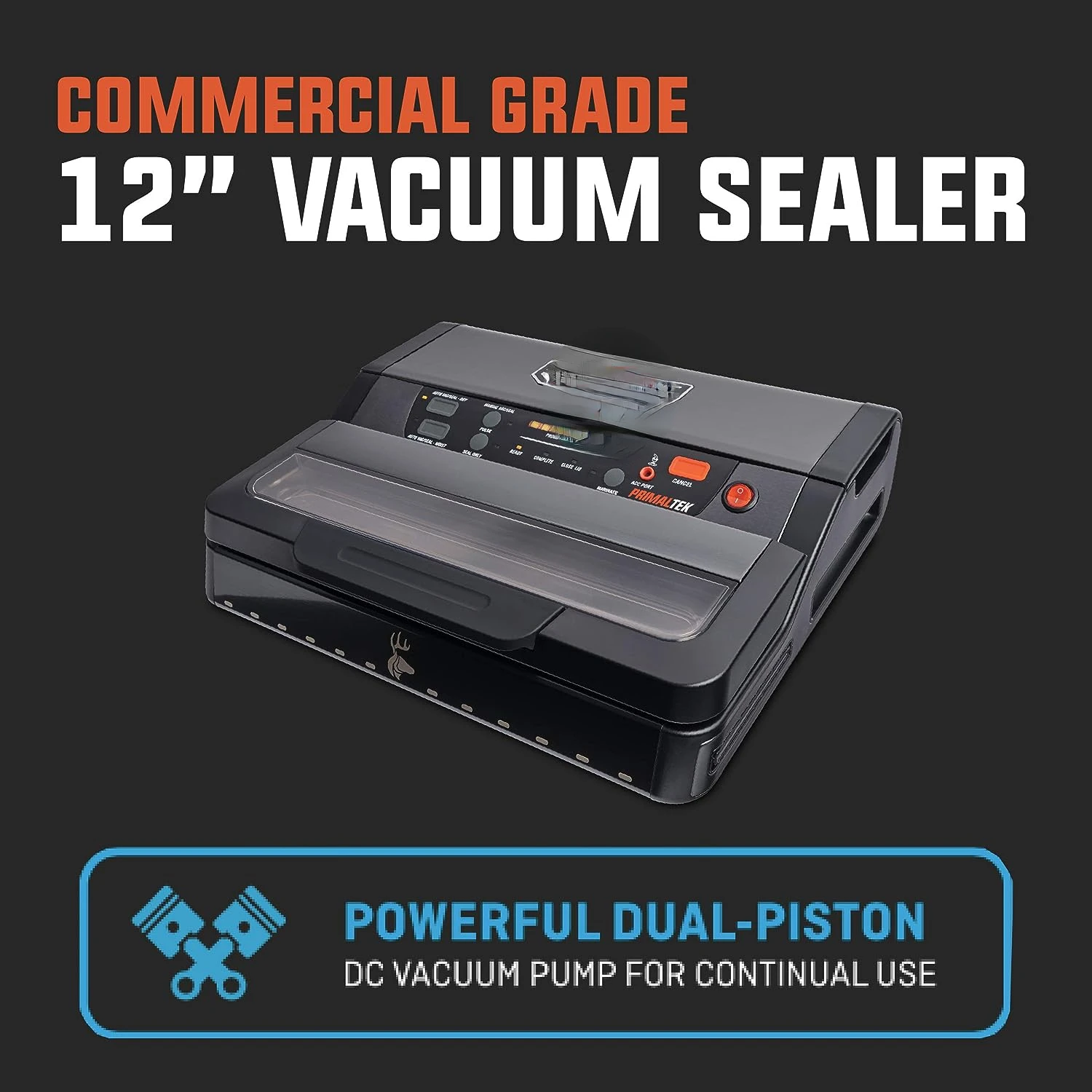 

Commercial Grade Vacuum Sealer \u2013 User Friendly for Food Preservation & Sous Vide, 28\u201D Vacuum Pressure \u2013 Featu