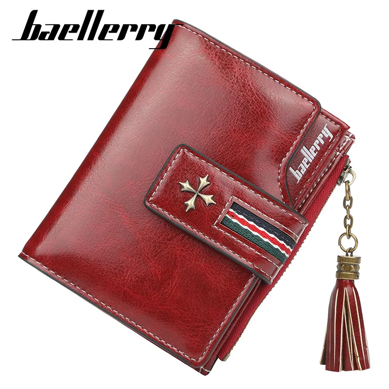 Luxury Leather Women Wallet Fashion Tassel Zipper Small Coin Purse Solid Color Retro Card Holder Short Wallets For Women
Luxury Leather Women Wallet Fashion Tassel Zipper Small Coin Purse Solid Color Retro Card Holder Short Wallets For Women