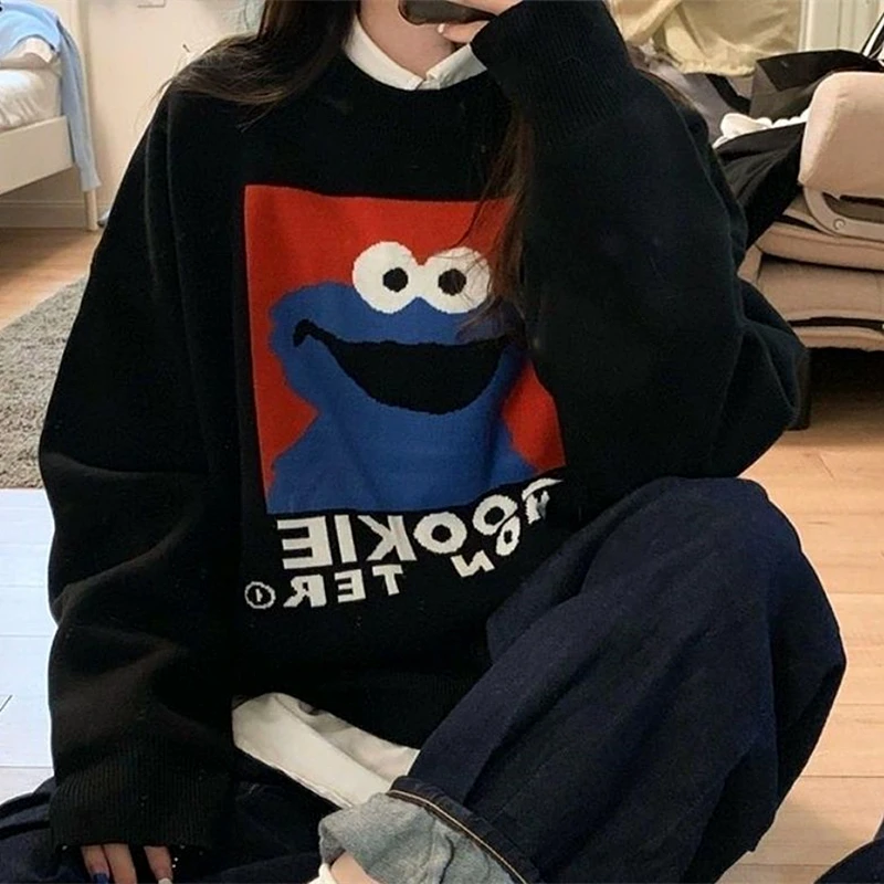 USA Goth Punk Retro Cartoon Cute Sweatshirt Black Oversized Long Sleeve Tops Kawaii Clothes for Teens Plus Size Casual Harajuku
USA Goth Punk Retro Cartoon Cute Sweatshirt Black Oversized Long Sleeve Tops Kawaii Clothes for Teens Plus Size Casual Harajuku