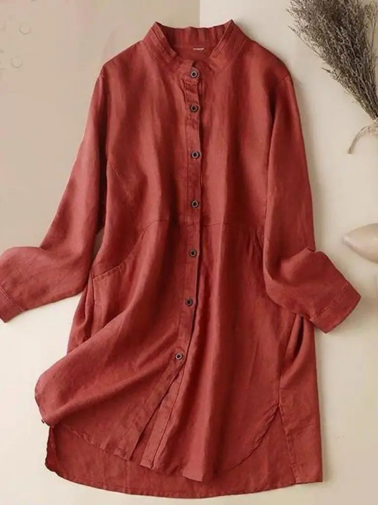 2023 New Blouses Women Casual Long Sleeved Pocket Shirt Women's Thin Jacket Lady Top Y2K Vintage Medium Long Loose Blouse Female
2023 New Blouses Women Casual Long Sleeved Pocket Shirt Women's Thin Jacket Lady Top Y2K Vintage Medium Long Loose Blouse Female