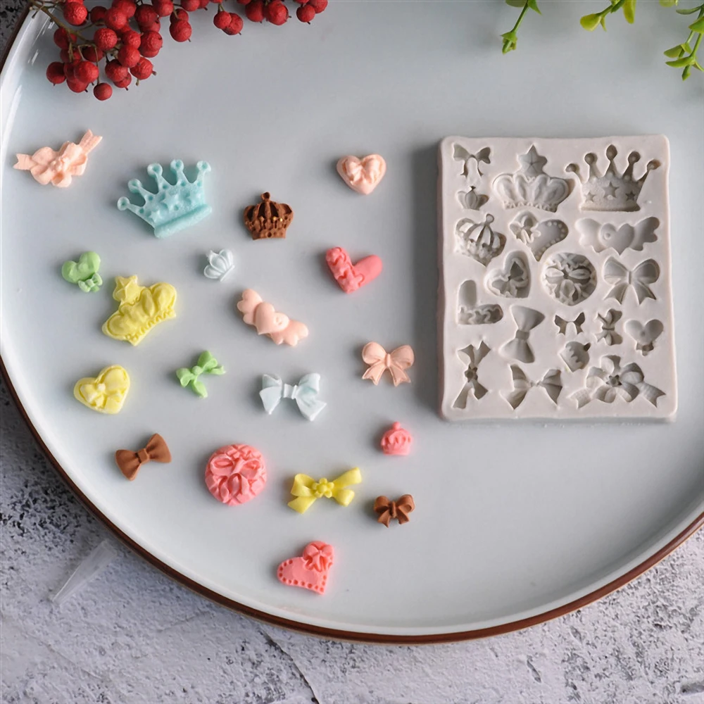 Silicone Fondant Cake Mold Crown Bow Tie Shaped DIY Cookies Cupcake Candy Chocolate Desserts Cake Decor Baking Tool Pastry Mould
Silicone Fondant Cake Mold Crown Bow Tie Shaped DIY Cookies Cupcake Candy Chocolate Desserts Cake Decor Baking Tool Pastry Mould