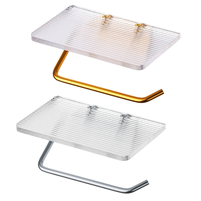 Wall Mounted Toilet Paper Roll Holder Acrylic Single Roll Tissue Holder with Tray Towel Rack Bathroom Accessories
Wall Mounted Toilet Paper Roll Holder Acrylic Single Roll Tissue Holder with Tray Towel Rack Bathroom Accessories