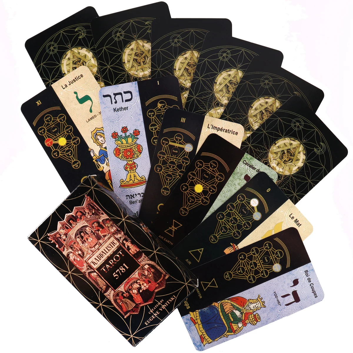 Kabbalistic Tarot 5781 Deck Cards for Divination English Version Tarot Deck Card Oracle Card Board Game for Adult with PDF Guide
Kabbalistic Tarot 5781 Deck Cards for Divination English Version Tarot Deck Card Oracle Card Board Game for Adult with PDF Guide
