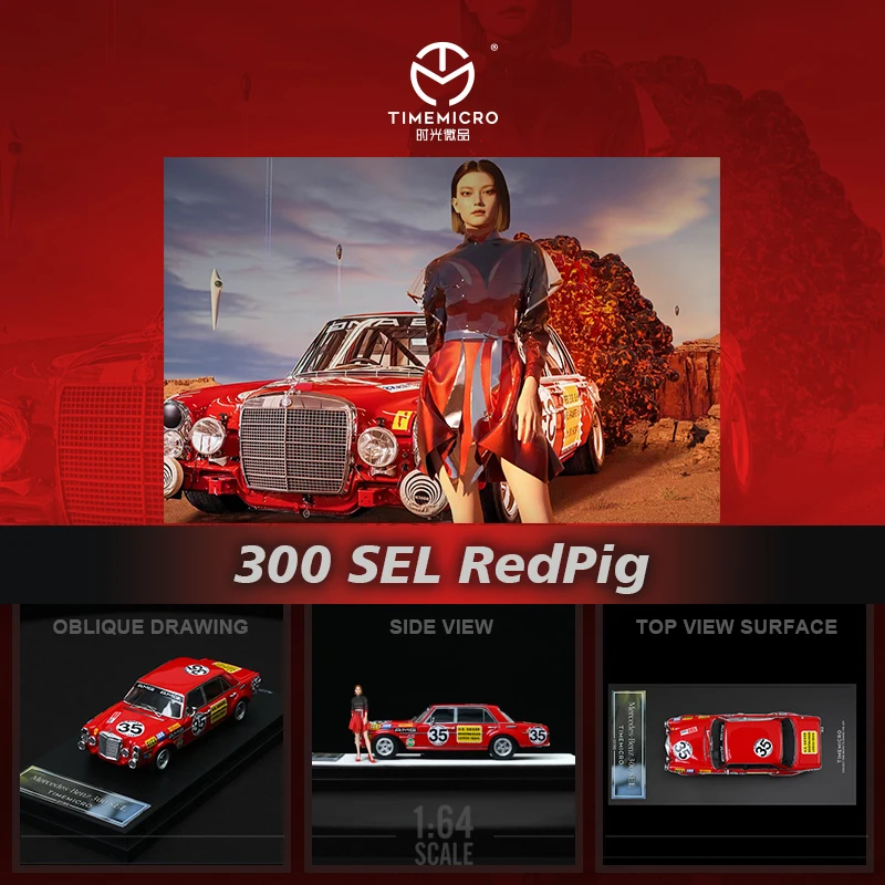 

PreSale TM 1:64 300 SEL Redpig Diecast Diorama Car Model Collection Miniature Carros Toys Time Micro