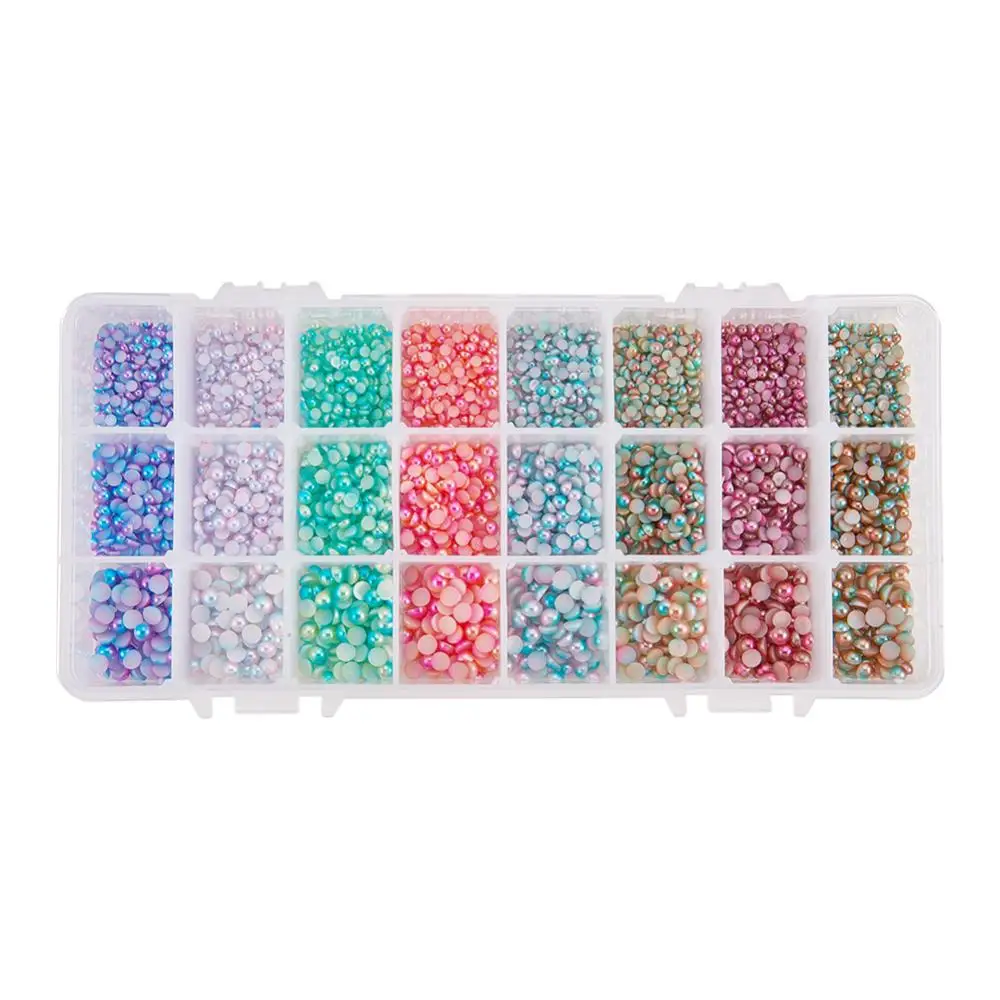 4800pcs Acrylic Half Round Flat Back Imitation Pearl Cabochon for Crafts Scrapbooking DIY Phone Nail Making (3,4,5mm) 8Colors
4800pcs Acrylic Half Round Flat Back Imitation Pearl Cabochon for Crafts Scrapbooking DIY Phone Nail Making (3,4,5mm) 8Colors