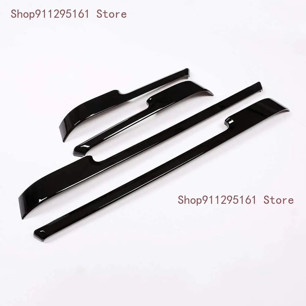 

ABS Plastic Door Decoration Strips Trim Cover For Land Rover Range Rover Vogue 2013-2017 Black Glossy