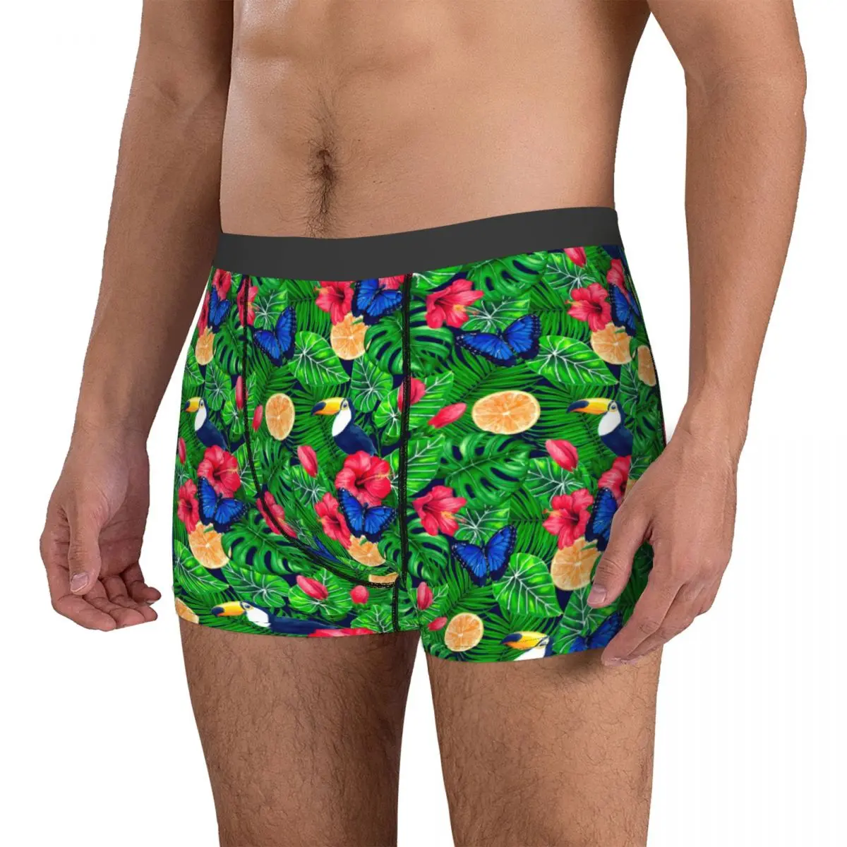 Трусы-боксеры мужские с тропическим принтом, большие размеры
Трусы-боксеры мужские с тропическим принтом, большие размеры