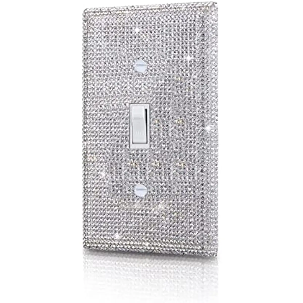 10PCS Rocker Switch Gaocai Shiny Silver Rhinestones Single Toggle Wall Plates Light Switch Cover Plate Decorative Wall Plate
10PCS Rocker Switch Gaocai Shiny Silver Rhinestones Single Toggle Wall Plates Light Switch Cover Plate Decorative Wall Plate
