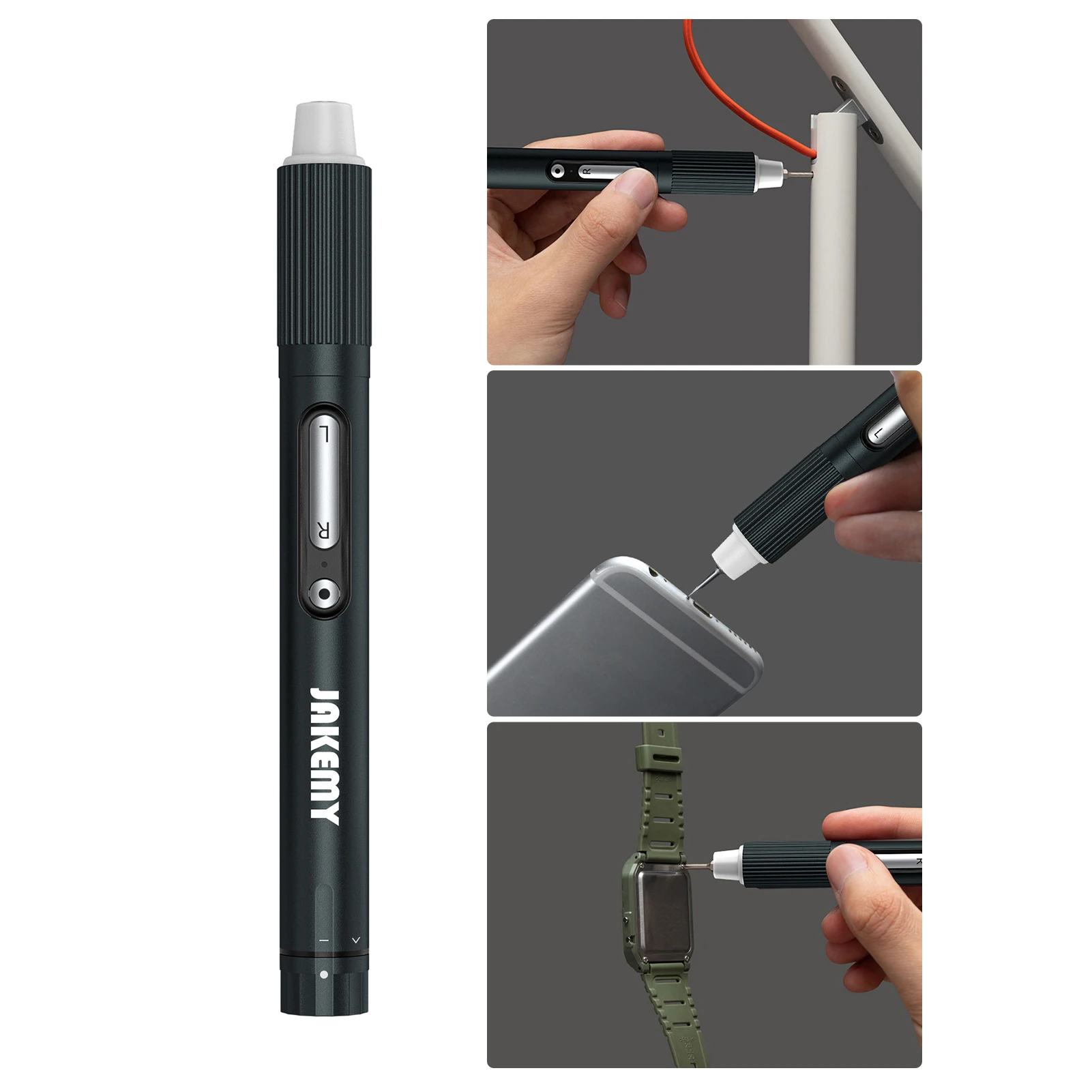 JAKEMY JM- Y05 Electric Screwdriver Batch Set USB Fast Charging High Precision Screwdriver with 6pcs S2 Bits Cross Torx
JAKEMY JM- Y05 Electric Screwdriver Batch Set USB Fast Charging High Precision Screwdriver with 6pcs S2 Bits Cross Torx
