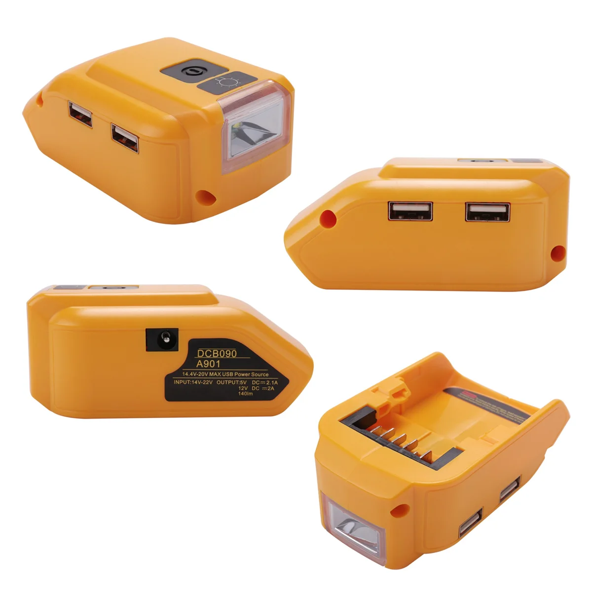 DCB090 Battery Adapter DCB090 Power Source Charger Converter for DeWalt 18V 20V Max Lithium Battery with DC Port
DCB090 Battery Adapter DCB090 Power Source Charger Converter for DeWalt 18V 20V Max Lithium Battery with DC Port