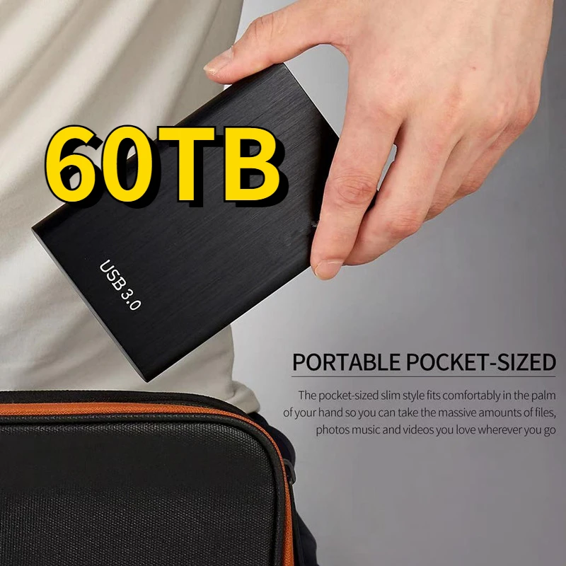 New 60TB usb3.1 super large capacity external hard disk drive 2.5 inch SSD computer accessories SATA hard diskstorage device
New 60TB usb3.1 super large capacity external hard disk drive 2.5 inch SSD computer accessories SATA hard diskstorage device