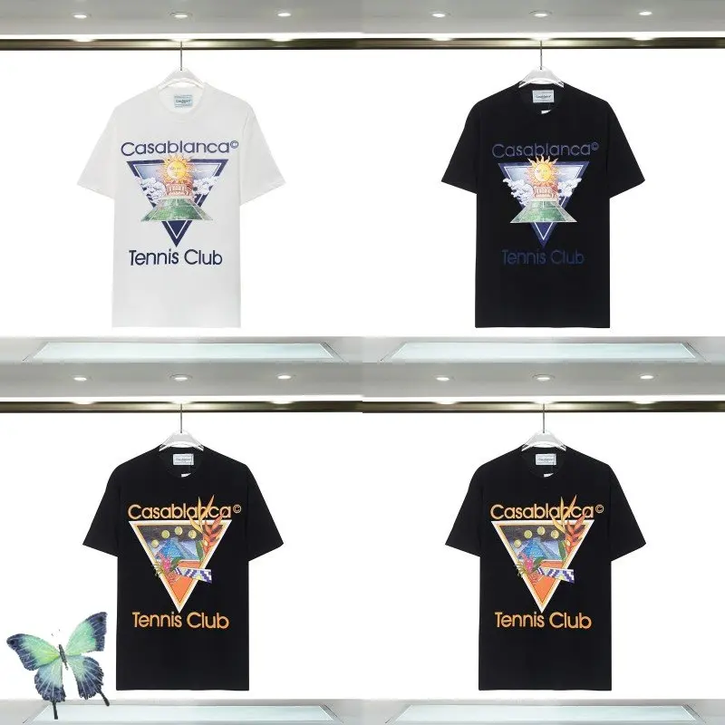 Summer CASABLANCA T-shirts Tennis Club Court Letter Print Short Sleeve High Quality Cotton T Shirt for Men Women
Summer CASABLANCA T-shirts Tennis Club Court Letter Print Short Sleeve High Quality Cotton T Shirt for Men Women