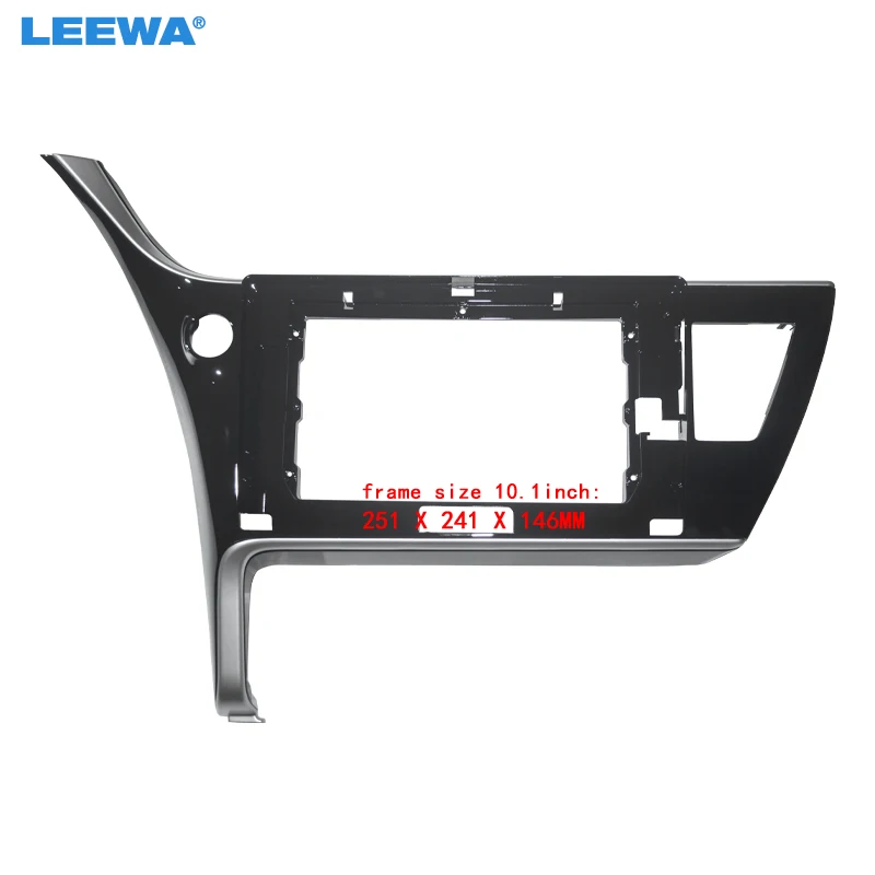 LEEWA Car Audio 10.1” Big Screen 2Din Fascia Frame Adapter For Toyota Corolla Levin Stereo Dash Fitting Panel Frame Kit #CA6339
LEEWA Car Audio 10.1” Big Screen 2Din Fascia Frame Adapter For Toyota Corolla Levin Stereo Dash Fitting Panel Frame Kit #CA6339
