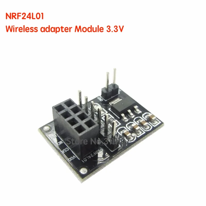 

5PCS NRF24L01 Wireless adapter Module 3.3V New Socket Adapter plate Board For 8Pin For arduino Robot Car 24L01 Wireless Module