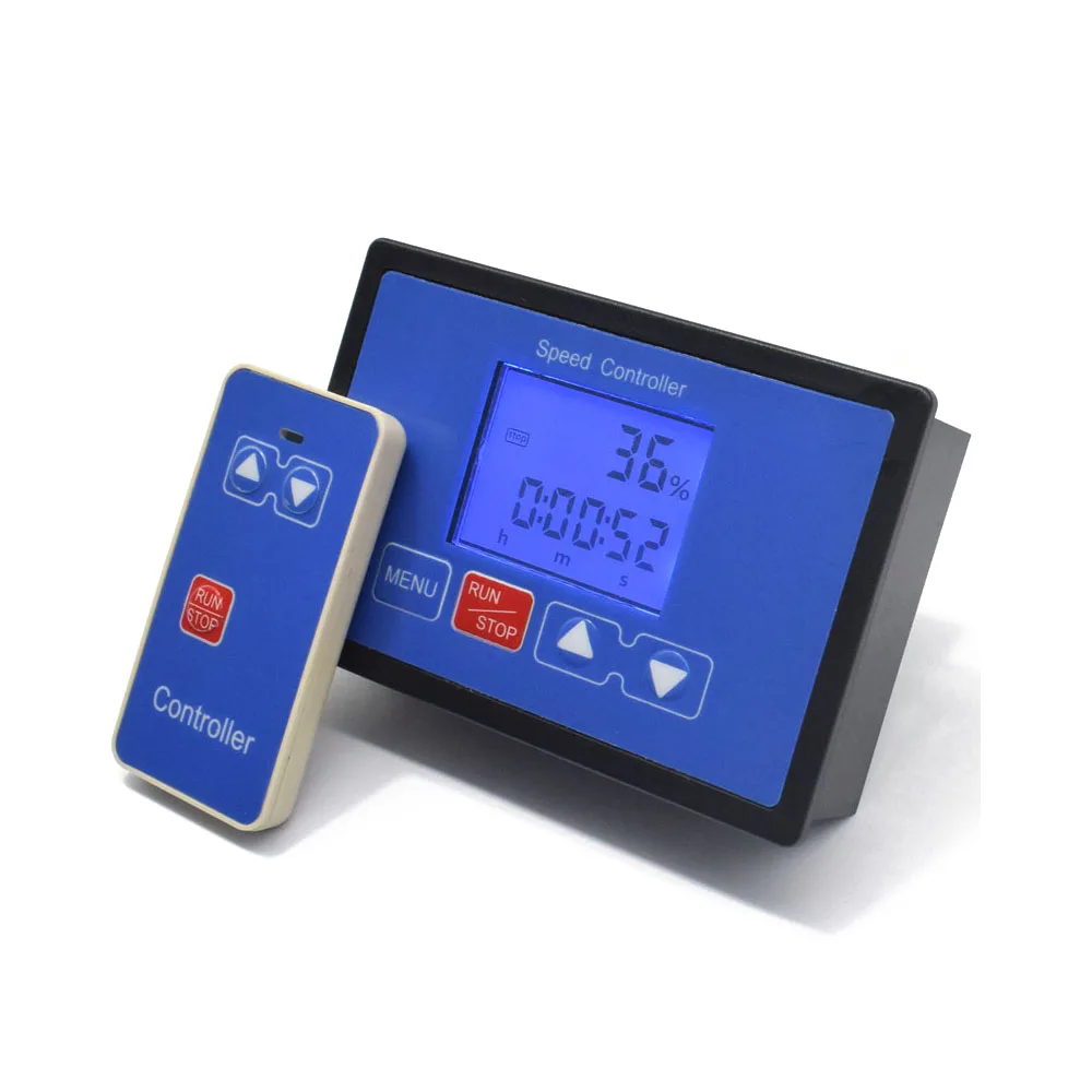 DC 6.5V-55V PWM Speed Controller 30A LCD Digital Display 0~100% Tachometer Adjustable Wireless Remote Control DC Motor Governor
DC 6.5V-55V PWM Speed Controller 30A LCD Digital Display 0~100% Tachometer Adjustable Wireless Remote Control DC Motor Governor