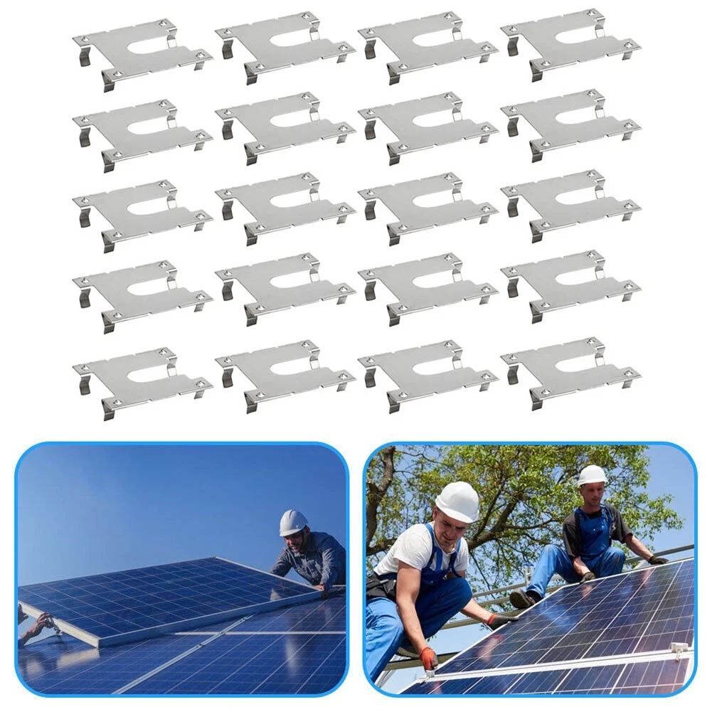 20Pcs Earth Plate Grounding Clip Stainless Solar Panel PV Roof Photovoltaic Bracket Mounting For Photovoltaic Roof
20Pcs Earth Plate Grounding Clip Stainless Solar Panel PV Roof Photovoltaic Bracket Mounting For Photovoltaic Roof