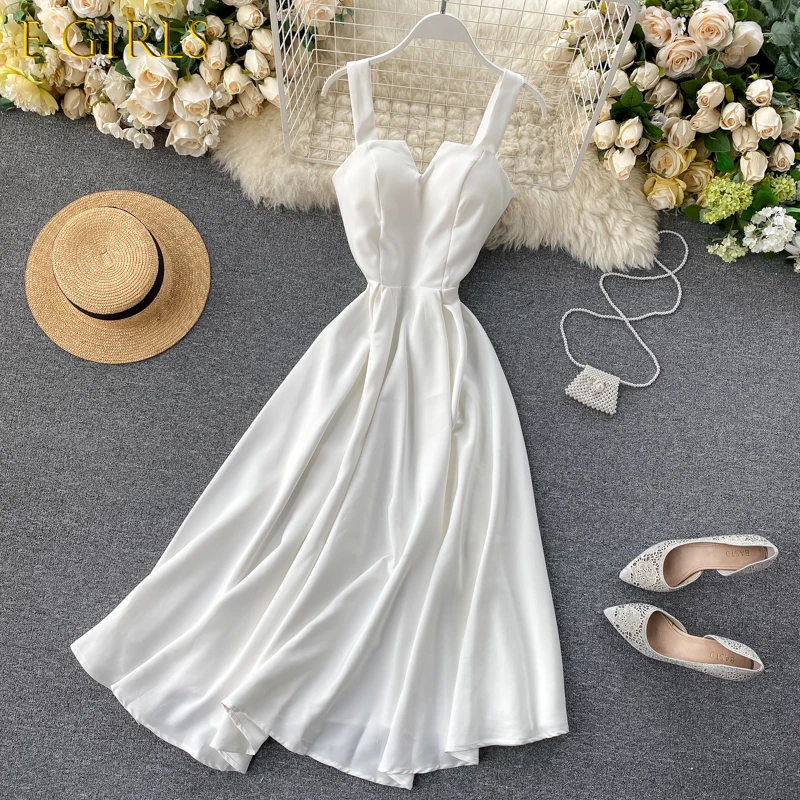 E GIRLS Smlinan Women Summer Spaghetti Strap Backless Sexy Long Dress Wome V Neck Sleeveless Vintage Evening Party Robe Dresses
E GIRLS Smlinan Women Summer Spaghetti Strap Backless Sexy Long Dress Wome V Neck Sleeveless Vintage Evening Party Robe Dresses