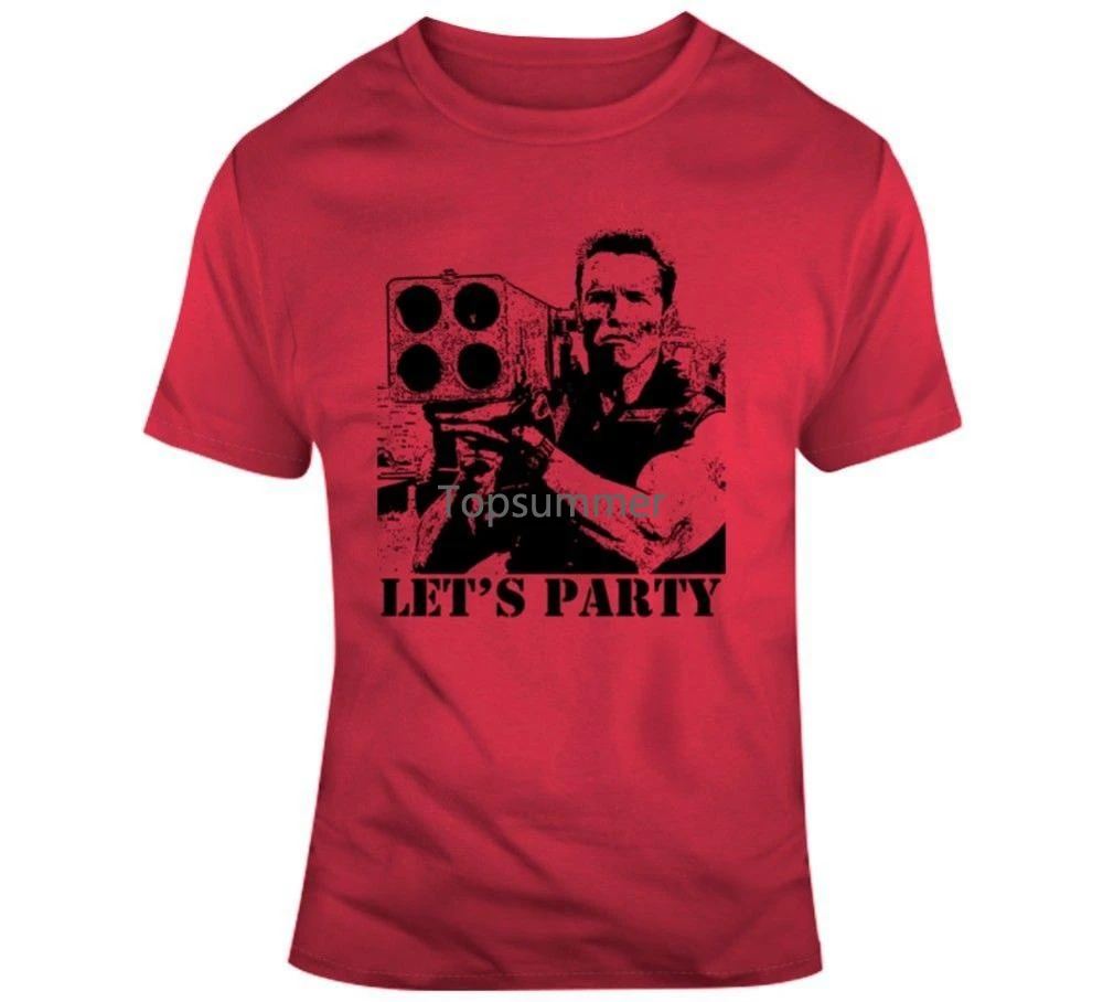 2019 New Arrival Commando Arnold Schwarzenegger Movie Quote Let'S Party T Shirt Fashion Casual Tee
2019 New Arrival Commando Arnold Schwarzenegger Movie Quote Let'S Party T Shirt Fashion Casual Tee
