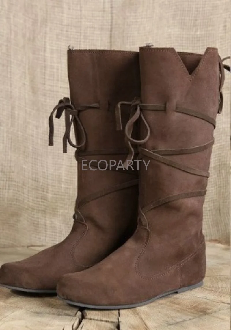Medieval Boots Retro Men Male Viking Cosplay Pirate Costume High Boots Tall Knee High Lace Up Vintage Viking Shoes Middle Ages
Medieval Boots Retro Men Male Viking Cosplay Pirate Costume High Boots Tall Knee High Lace Up Vintage Viking Shoes Middle Ages