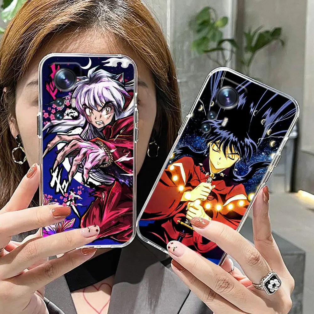 

Clear Phone Case For Xiaomi 14 13 12 12X 11 11T 10 10S 9SE 9 MIX 4 CIVI 2 3 Soft Silicone Case Funda Capa Shell Anime Inuyasha