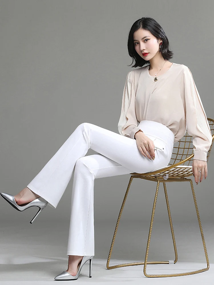 Pants for Women High Waist Casual Lady Trousers Stretchy Elastic Workwear Office Wear Pantalones De Mujer Bottom Hem Lady Pants
Pants for Women High Waist Casual Lady Trousers Stretchy Elastic Workwear Office Wear Pantalones De Mujer Bottom Hem Lady Pants