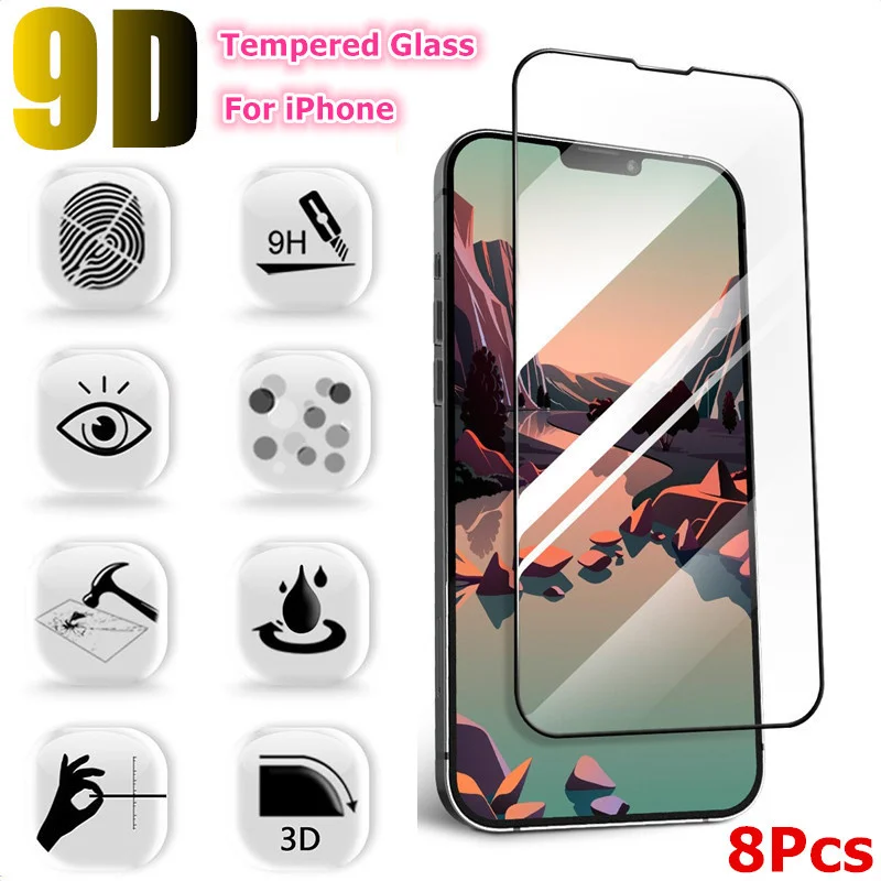 Защитное стекло 9D для iPhone, закаленное стекло с полным покрытием для iPhone 13, 12, 11 Pro Max Mini 7, 8 Plus, X, XR, XS MAX, SE 2020
Защитное стекло 9D для iPhone, закаленное стекло с полным покрытием для iPhone 13, 12, 11 Pro Max Mini 7, 8 Plus, X, XR, XS MAX, SE 2020