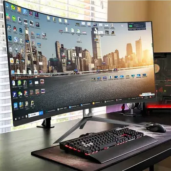 Gaming All in One Desktop Computer White 34 Inch Monitor Core i7 CPU i5 i3 with NVIDIA GTX HD graphics card 4G PC Gamer