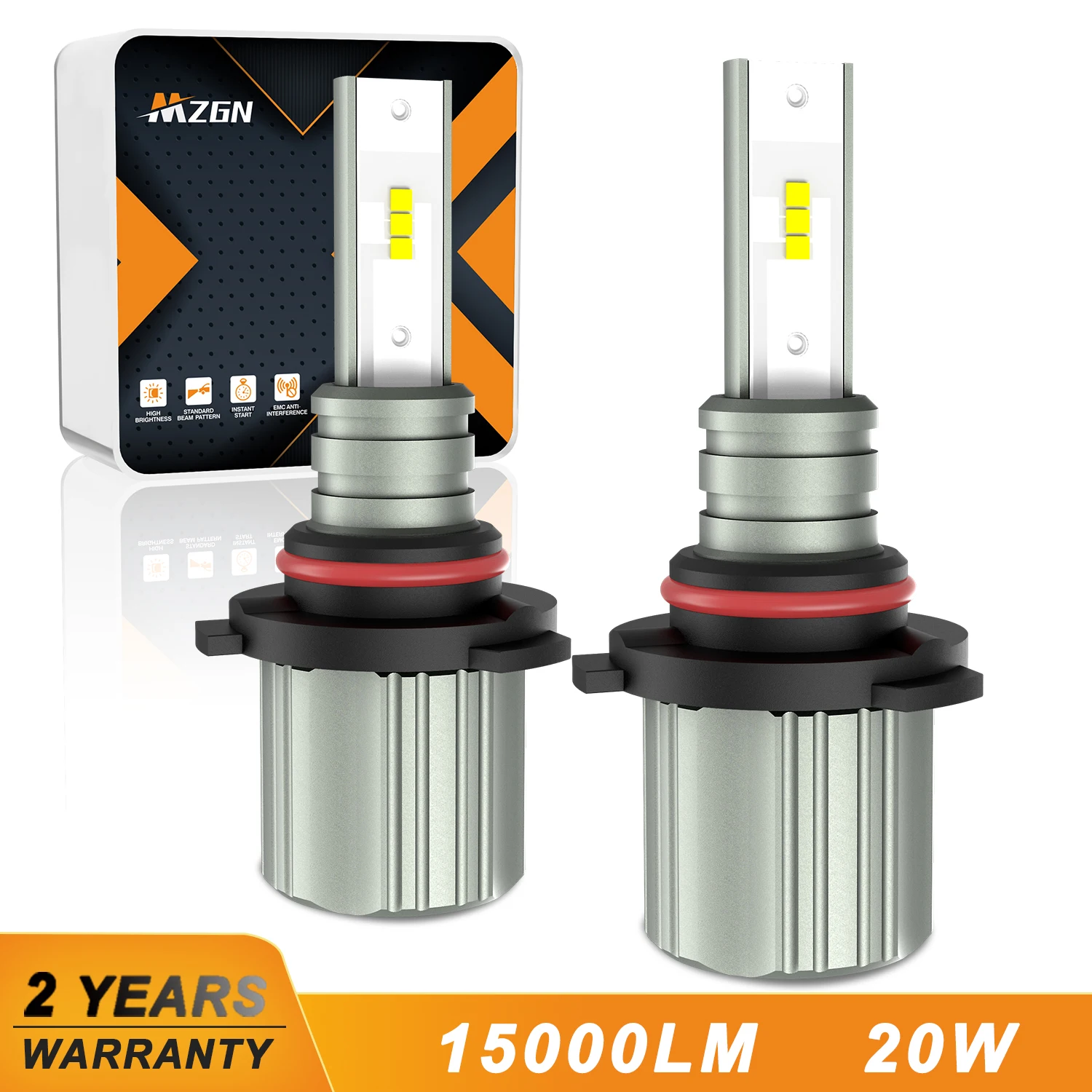 MZGN 2Pcs 9006 HB4 LED Bulb Csp Fanless 15000lm for Headlight Fog Lights Car Auto Lamp Mini Leds Driving Light 6000K White 12V
MZGN 2Pcs 9006 HB4 LED Bulb Csp Fanless 15000lm for Headlight Fog Lights Car Auto Lamp Mini Leds Driving Light 6000K White 12V