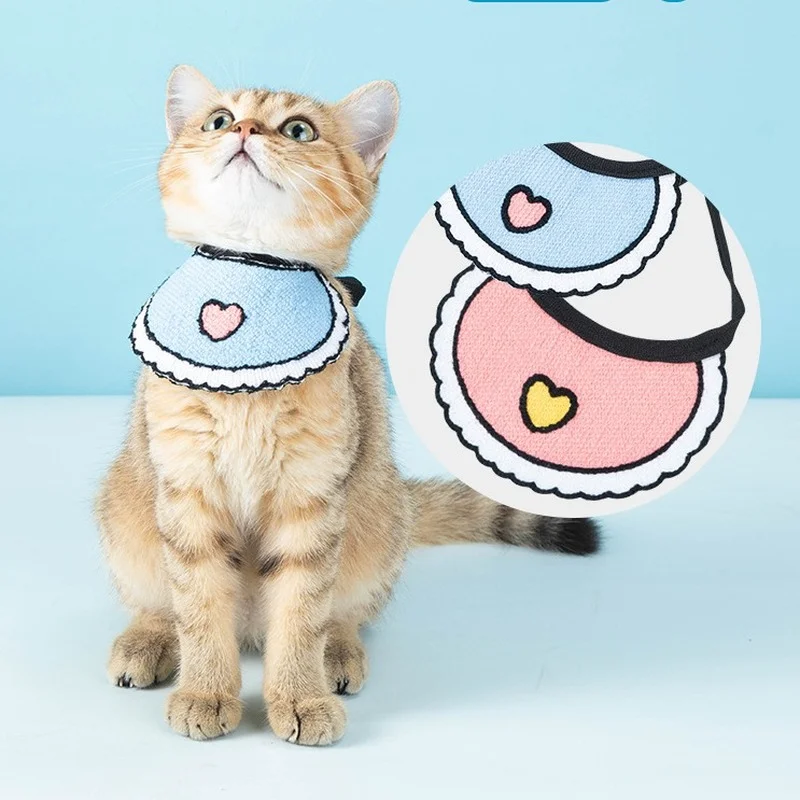 Pet cats Wool knitted collar cute heart print Bib Collar dogs ties saliva towel Adjustable Cat Dog Collar pet scarf Accessories
Pet cats Wool knitted collar cute heart print Bib Collar dogs ties saliva towel Adjustable Cat Dog Collar pet scarf Accessories
