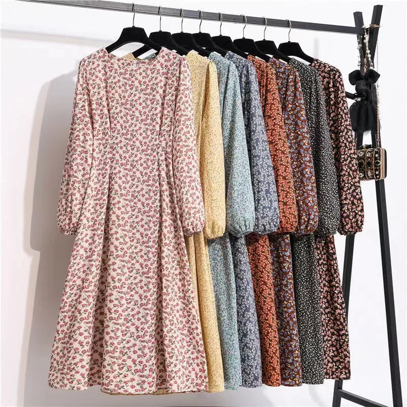 Floral Chiffon Dress 2022 Spring And Autumn New Round Neck Bandage Long Sleeve Printed Dress Waist Slim Elegant Dress
Floral Chiffon Dress 2022 Spring And Autumn New Round Neck Bandage Long Sleeve Printed Dress Waist Slim Elegant Dress